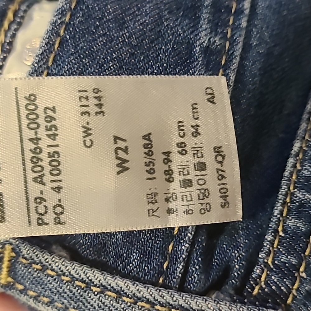 Levi's Low Rise Straight Womens Jeans Size 27 - Picture 6 of 7